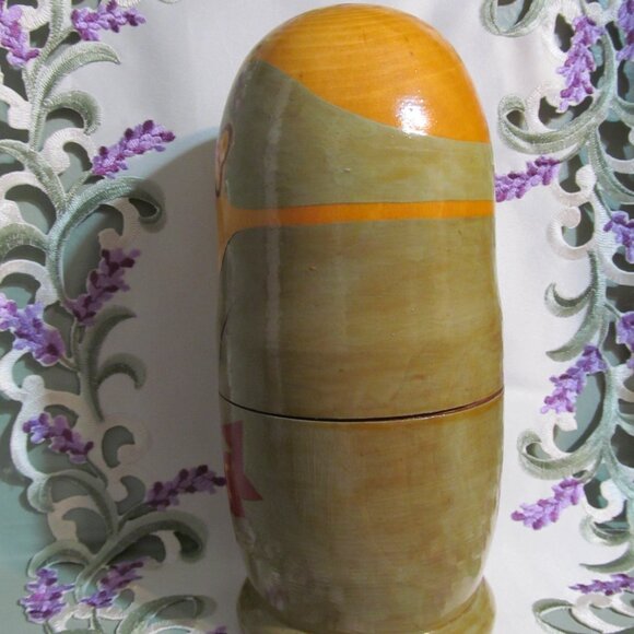 Vintage 5 Russian Political Leaders Wooden Matryoshka (nesting) Dolls Gorbachev - Picture 5 of 16